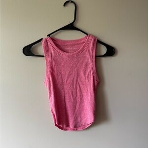 American Eagle Outfitters Pink Sleeveless Crop Tank Top